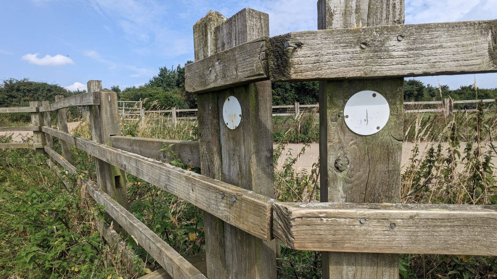 weathered signage
