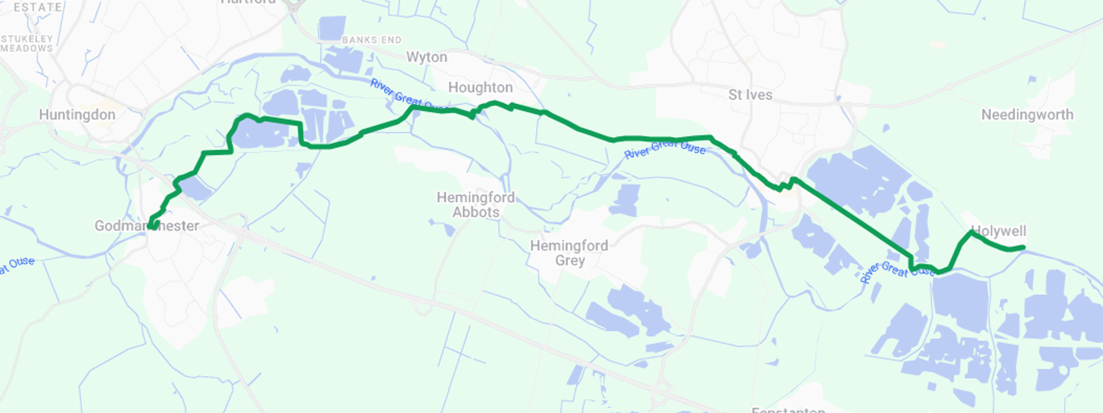 Pavenham to Bedford