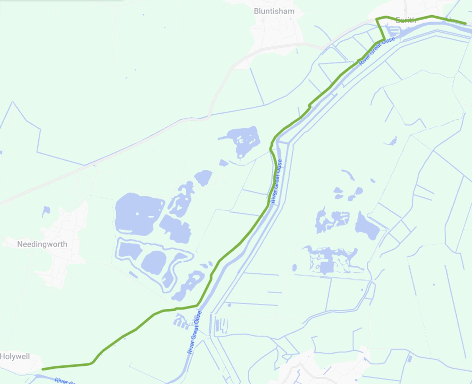 Pavenham to Bedford