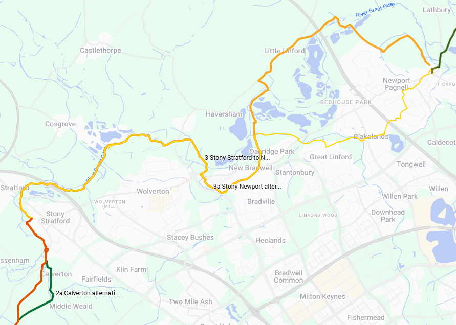 syresham to buckingham to stony